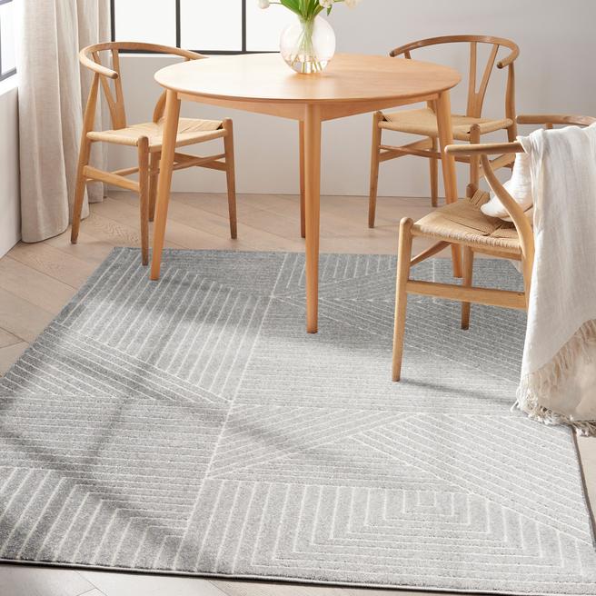 Calvin Klein Balance 300x239cm Rug, Grey Ivory