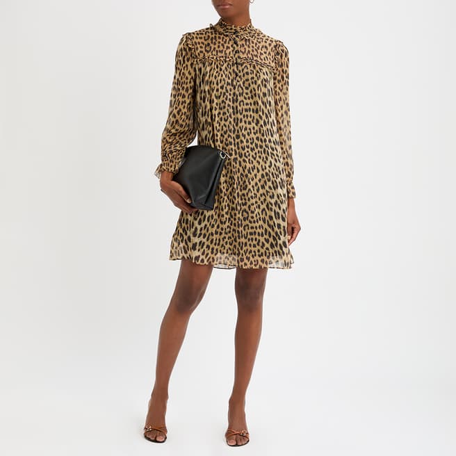 L K Bennett Multi Edie Leopard Dress