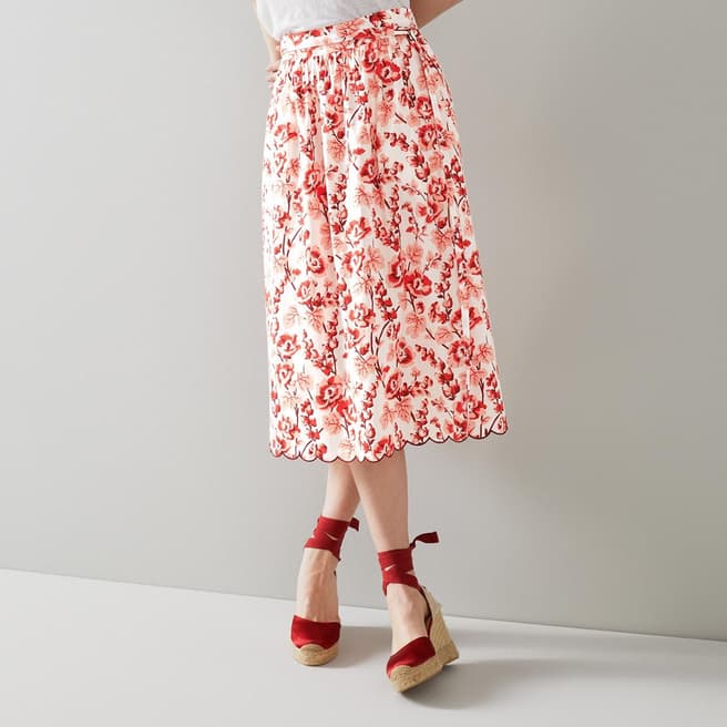 L K Bennett Multi Hodgkin Floral Skirt