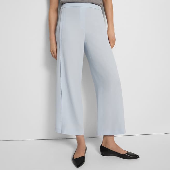 Theory Pale Blue Wide Leg Trousers