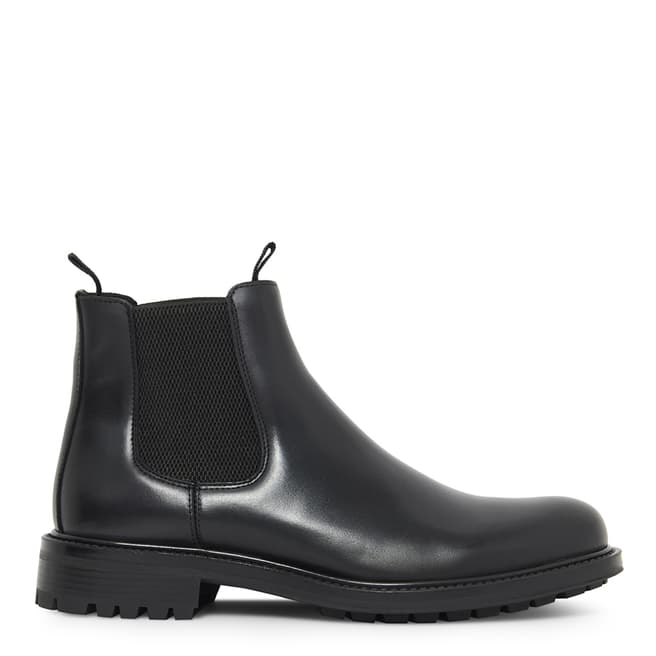 Hudson London Black Wallace Leather Classic Ankle Boots