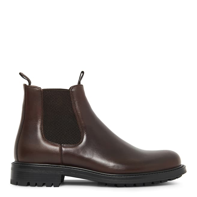 Hudson London Brown Wallace Leather Classic Ankle Boots