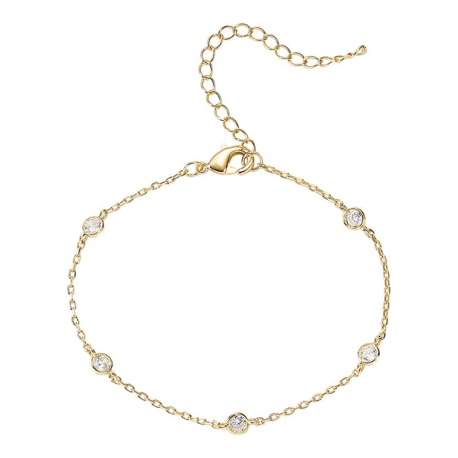 Chloe Collection by Liv Oliver 18K Gold Cz Bracleet