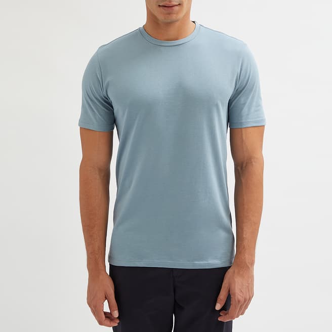 Reiss Blue Dawson Jersey Cotton Blend T-Shirt