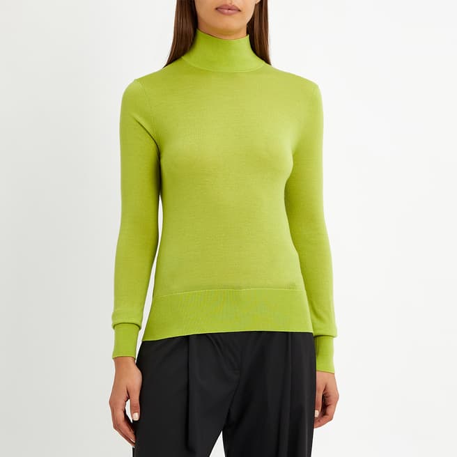 N°· Eleven Green Glow Wool Fine Knit Top