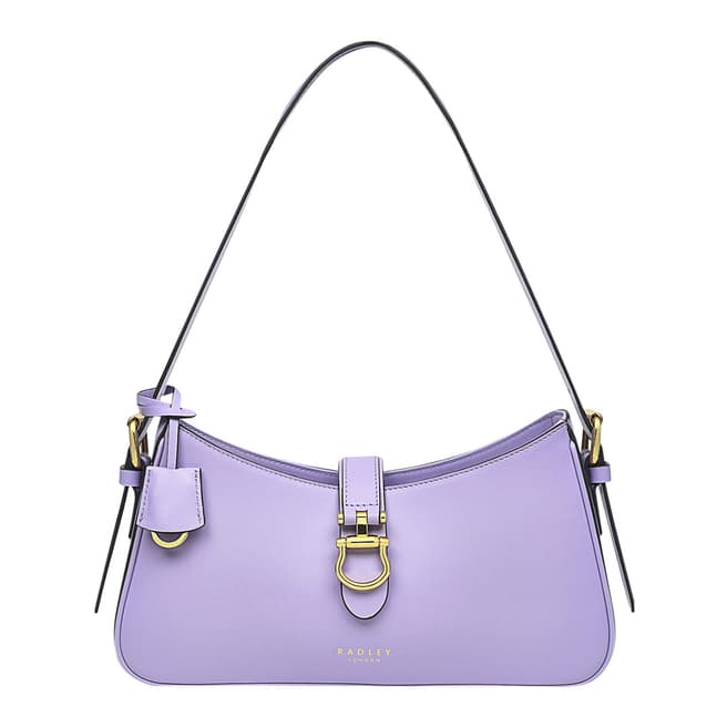 Radley Light Purple Linden Gardens Medium Ziptop Shoulder Bag