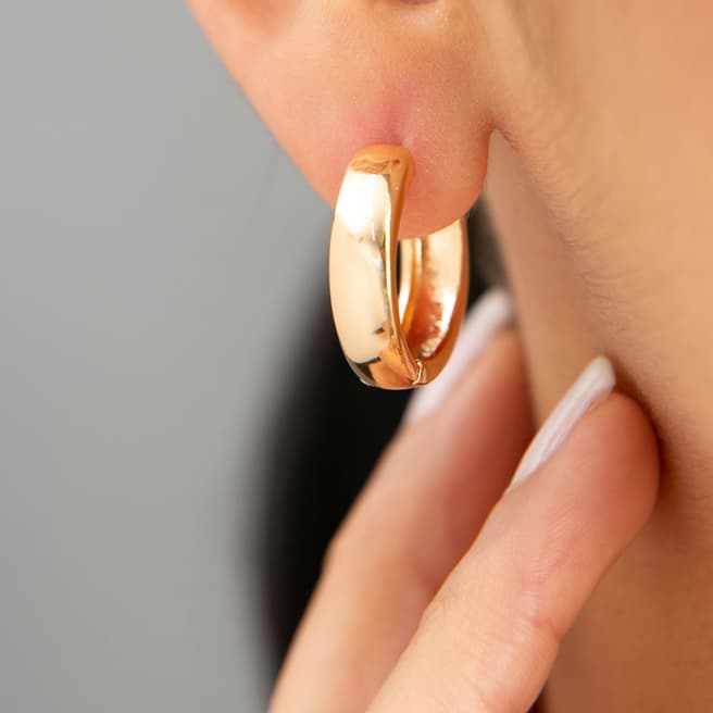 Elika Gold Huggie Earrings