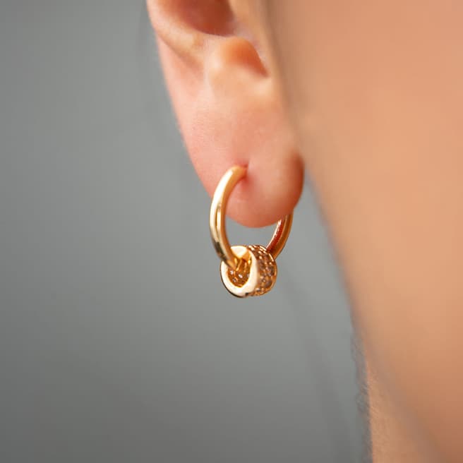 Elika Gold Huggie Earrings