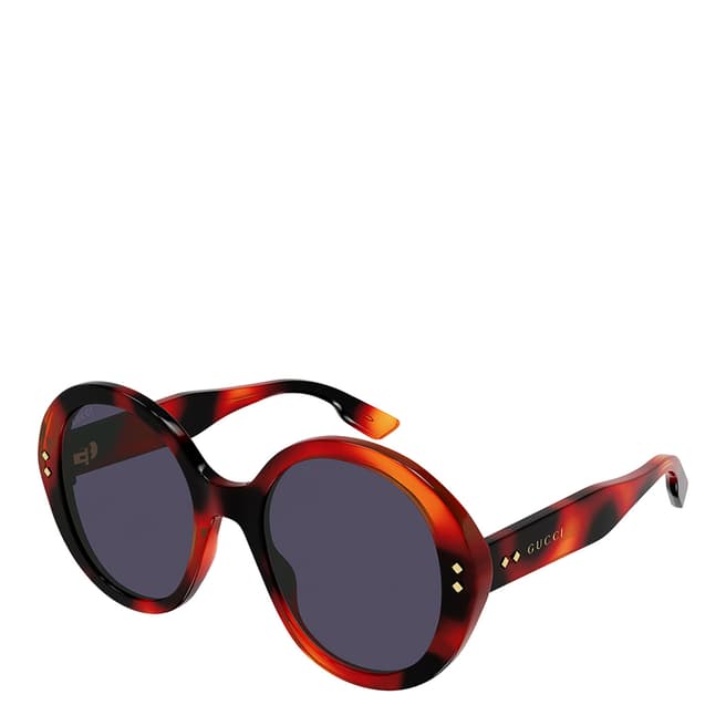 Gucci Women's Red Havana Gucci Sunglasses 54mm