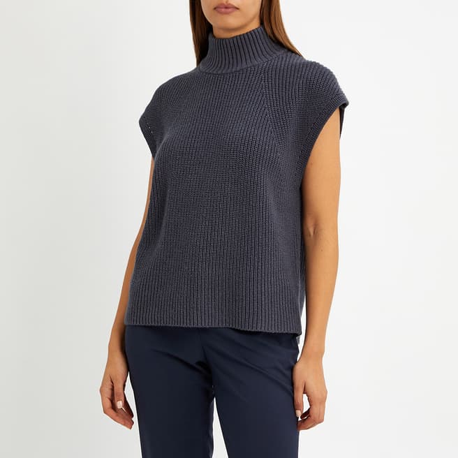 N°· Eleven Slate Cashmere Blend Sleeveless Knit Vest