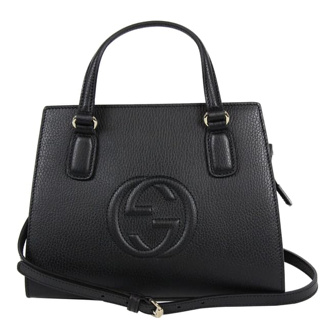 Gucci Black Gucci  Leather Handbag