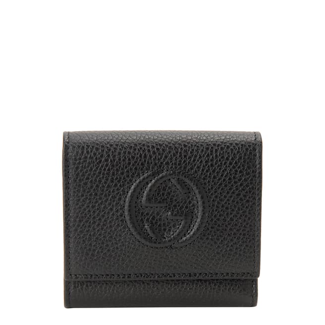 Gucci Black Gucci Soho Trifold Wallet