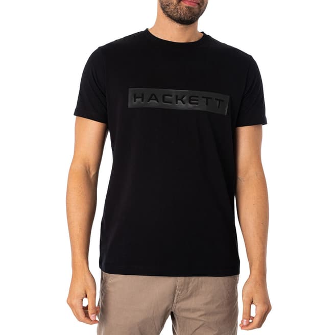 Hackett London Black Logo Cotton T-Shirt