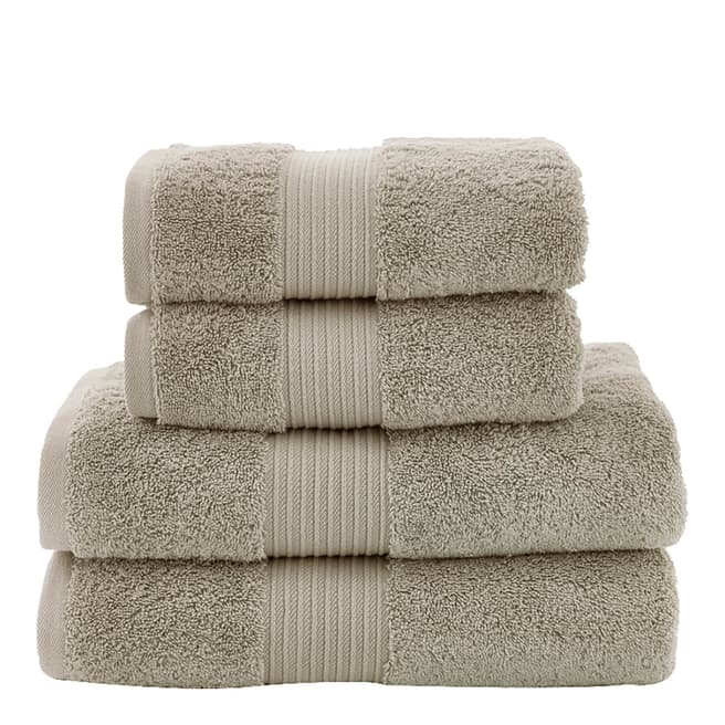 The Lyndon Company Bliss Pair of Hand Towels, Smoke