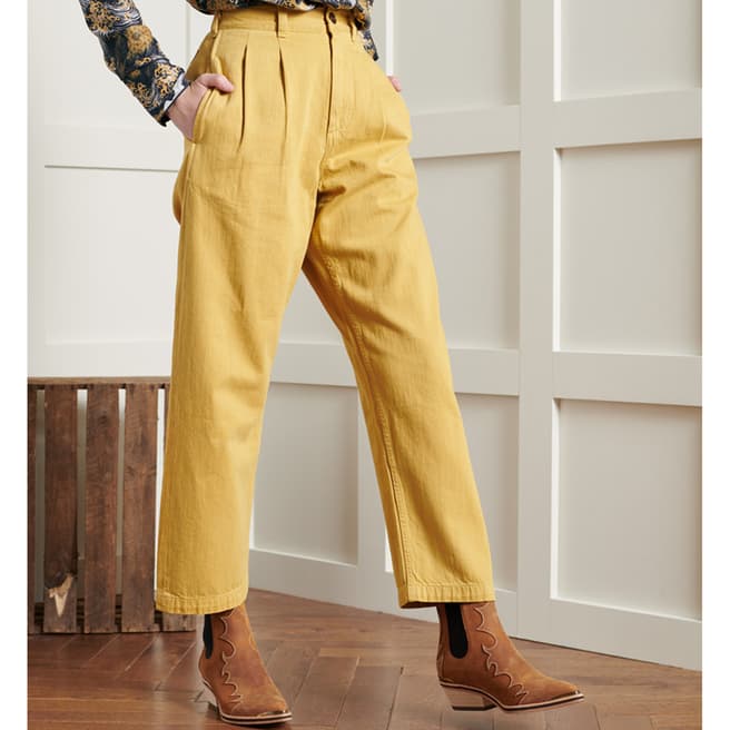 Superdry Camel Limited Edition Pleated Trousers