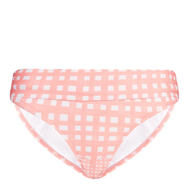 Heidi Klein Pink Capri Checked Bikini Bottoms