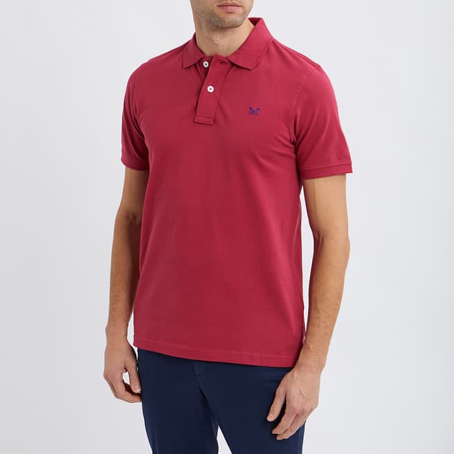 Crew Clothing Red Melbury Solid Polo Shirt