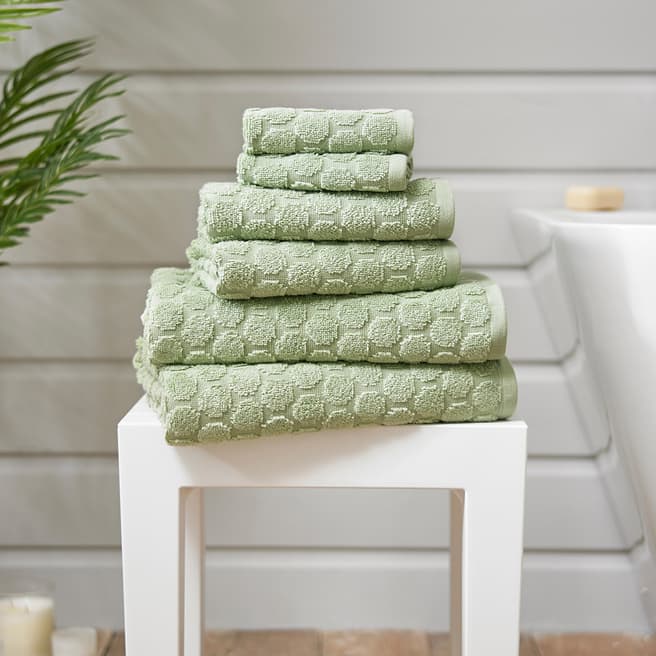 The Lyndon Company Sierra Pair of Hand Towels, Sage