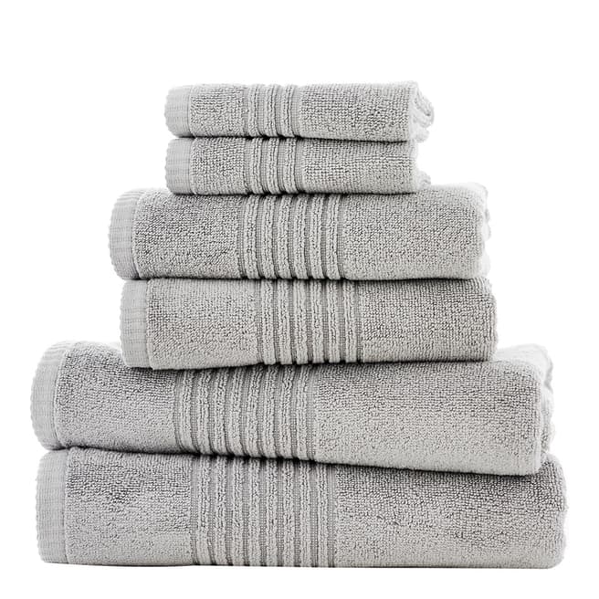 The Lyndon Company Quik Dri Pair of Hand Towels, Light Grey