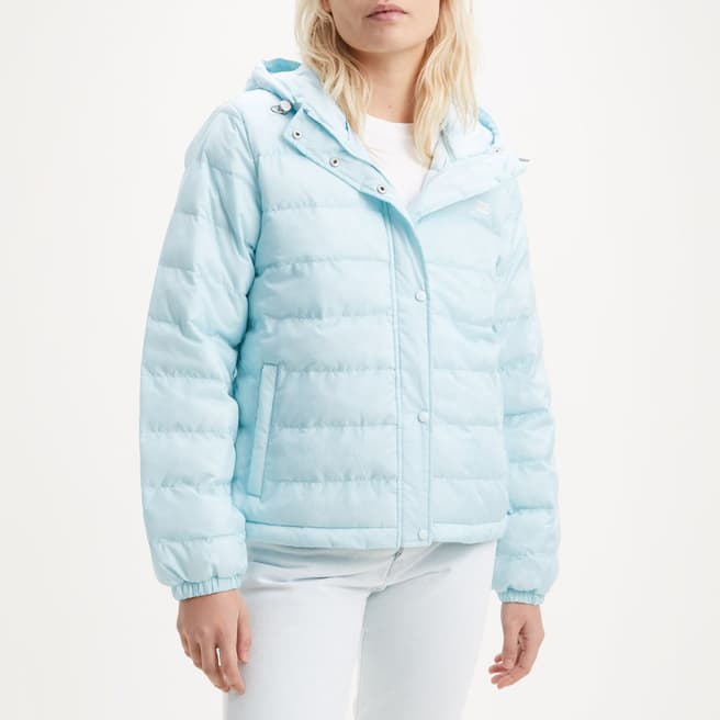Levi's Light Blue Edie Quilted Packable Jacket