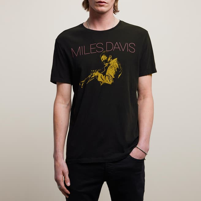 John Varvatos Black Miles Davis Vintage T-Shirt