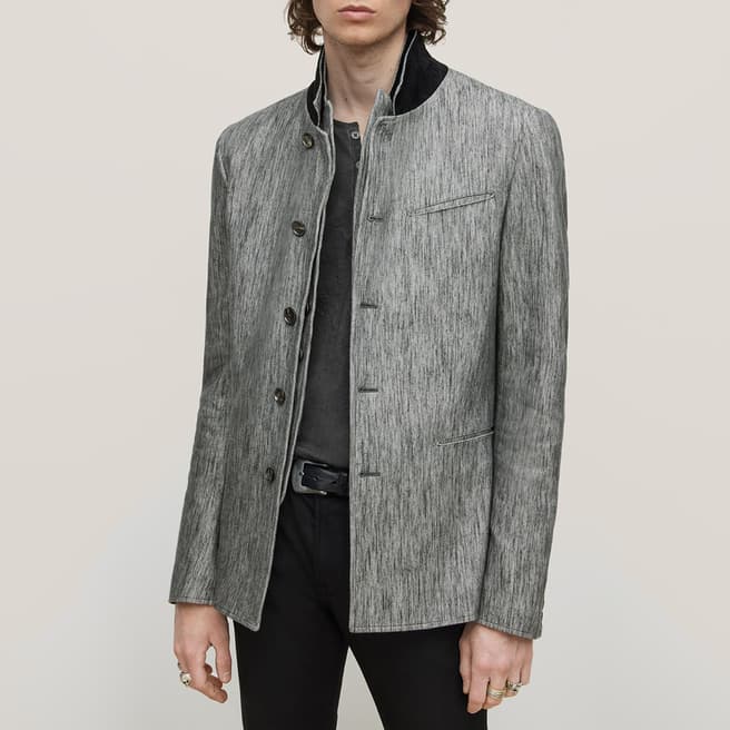 John Varvatos Grey Slim Fit Jacket