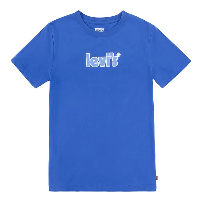 Levi's Teen Boy's Blue Chest Logo Cotton T-Shirt