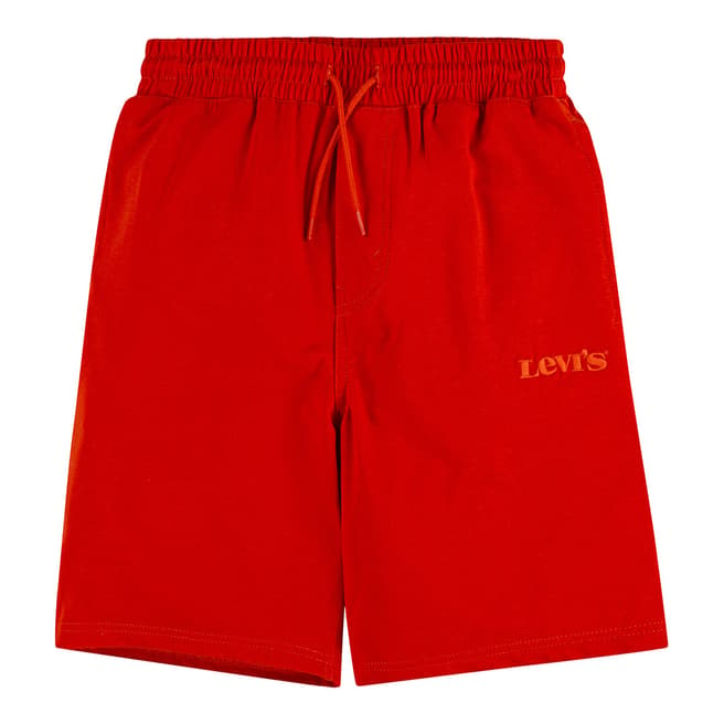 Levi's Younger Boy's Red Relaxed Jogger Shorts