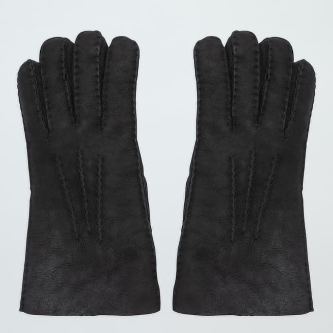 N°· Eleven Black Shearling Gloves