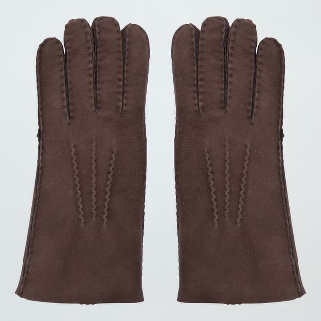 N°· Eleven Chocolate Shearling Gloves