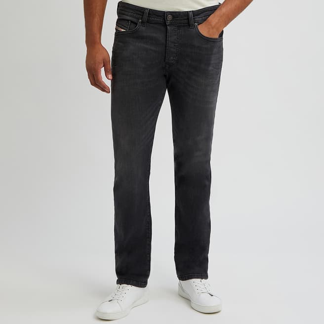 Diesel Washed Black Buster Straight Jeans