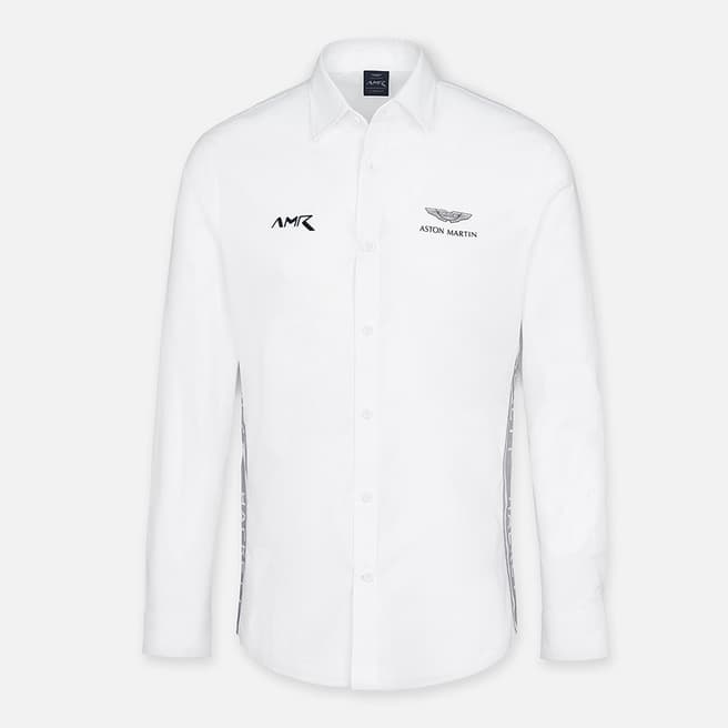Hackett London White AMR Long Sleeve Cotton Shirt