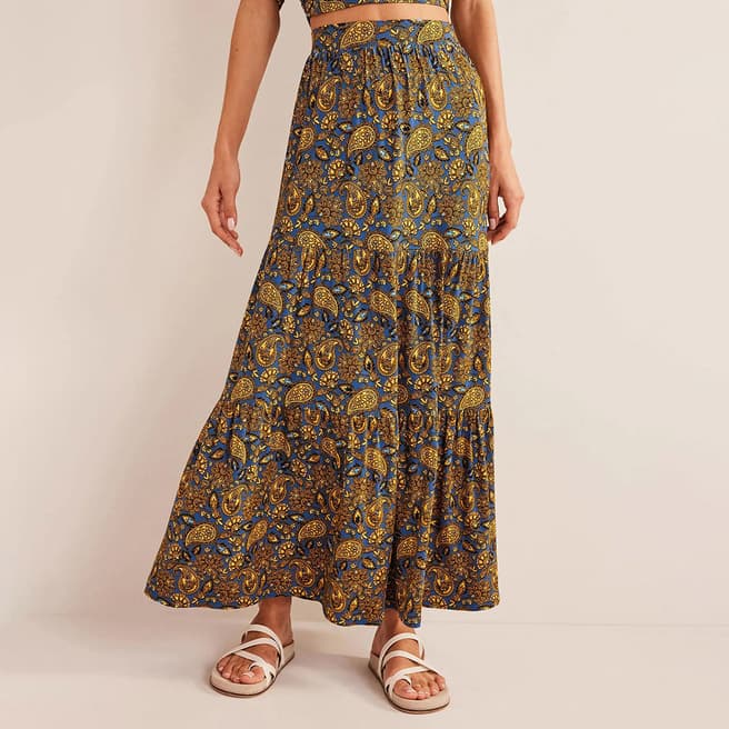 Boden Printed Jersey Maxi Skirt