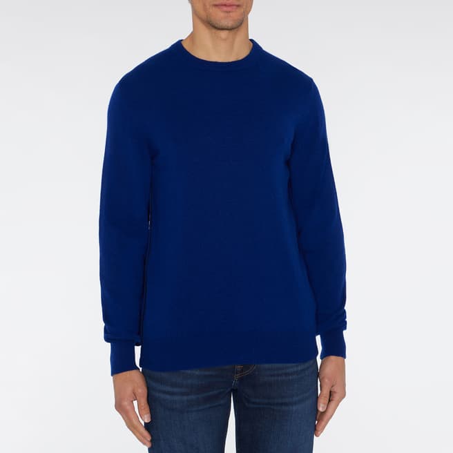 7 For All Mankind Blue Crew Neck Jumper