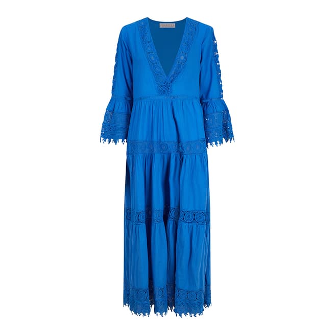 Pranella Blue Greek Rebel Maxi Dress