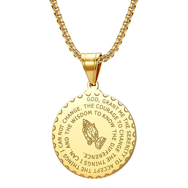 Stephen Oliver 18K Gold Spiritual Disc Necklace