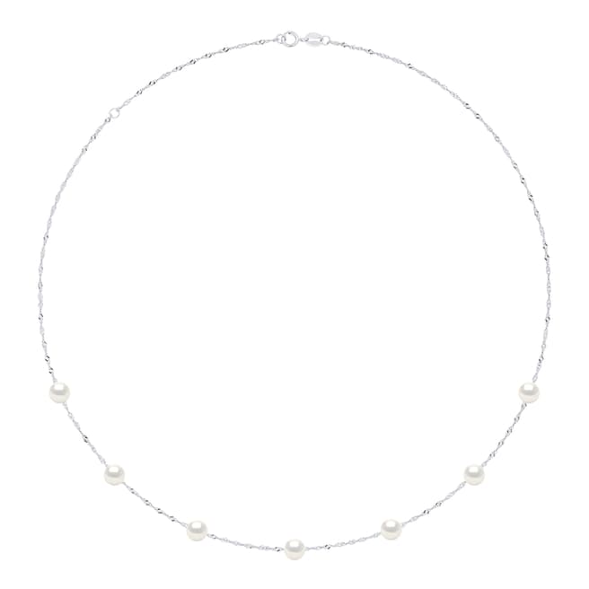 Ateliers Saint Germain White Real Cultured Freshwater Pearl Necklace