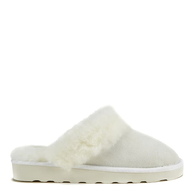 Australia Luxe Collective White Mool Suede Slippers