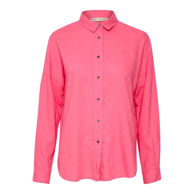 Inwear Pink Amos Linen Blend Shirt