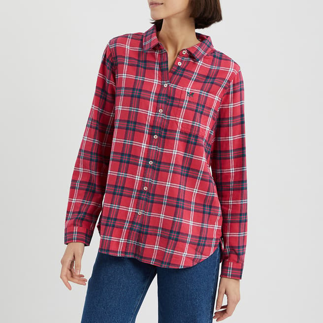 Crew Clothing Red Flannel Check Shirt