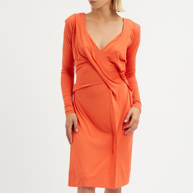 Vivienne Westwood Orange Panega Jersey Dress