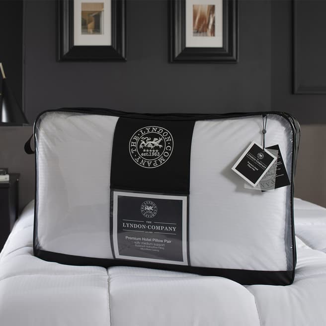 The Lyndon Company Hotel Premium Pillow Pair of Pillows