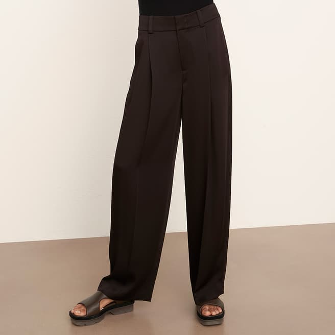 Vince Black Tailored Wide Leg Trousers