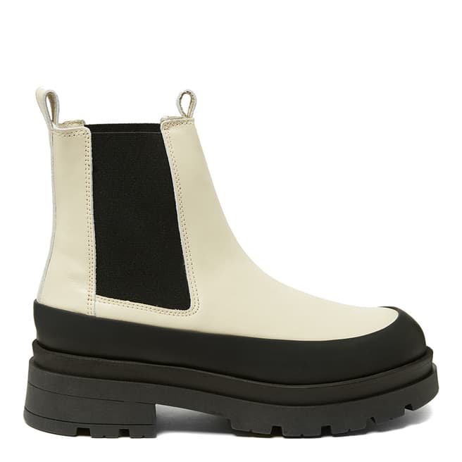 Oliver Sweeney Cream Trento Leather Ankle Boots