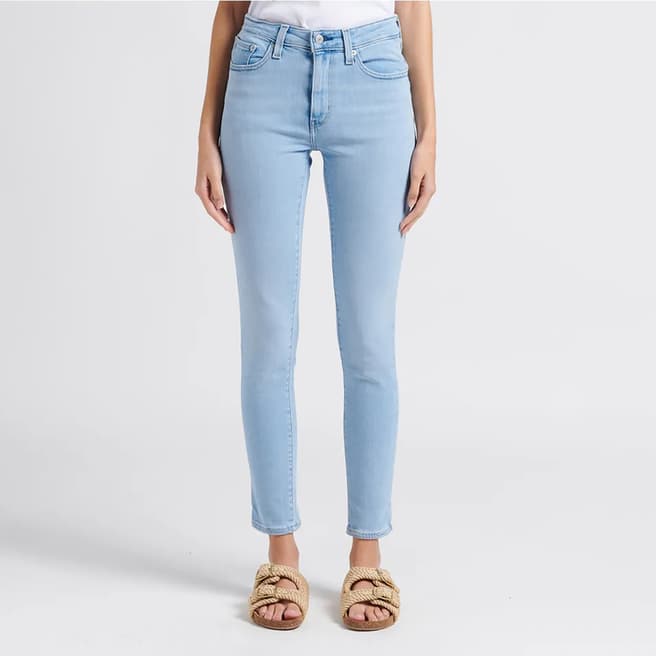 Levi's Light Blue Washed 721™ High Rise Skinny Stretch Jeans