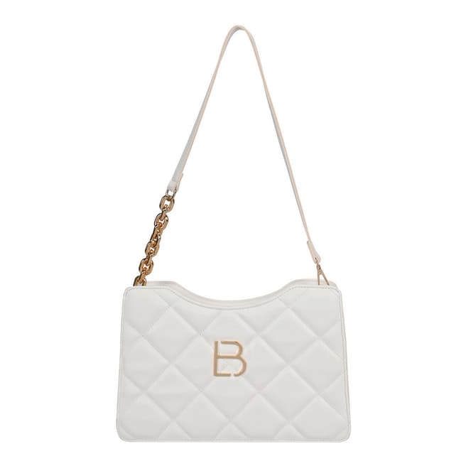 Lucky Bees White Shoulder Bag