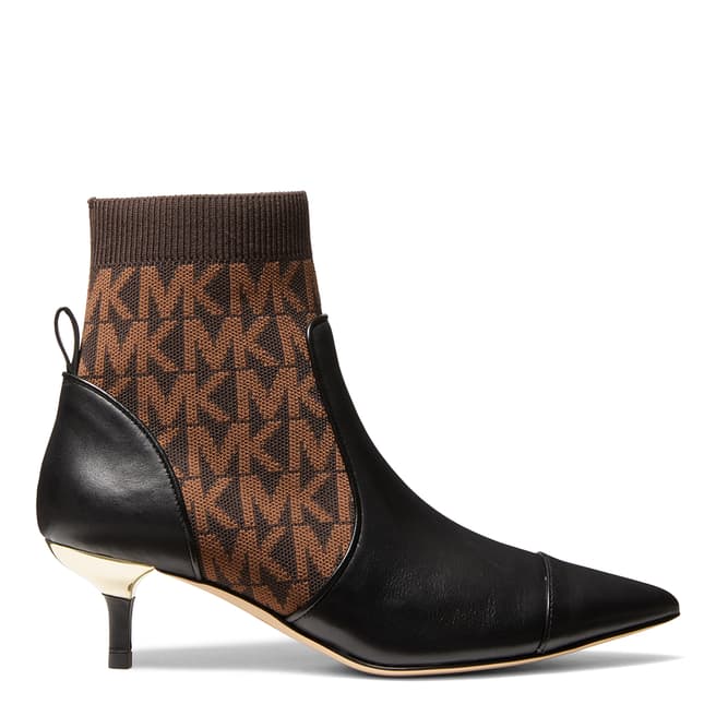 Michael Kors Black Kadence Kitten Heel Ankle Boot