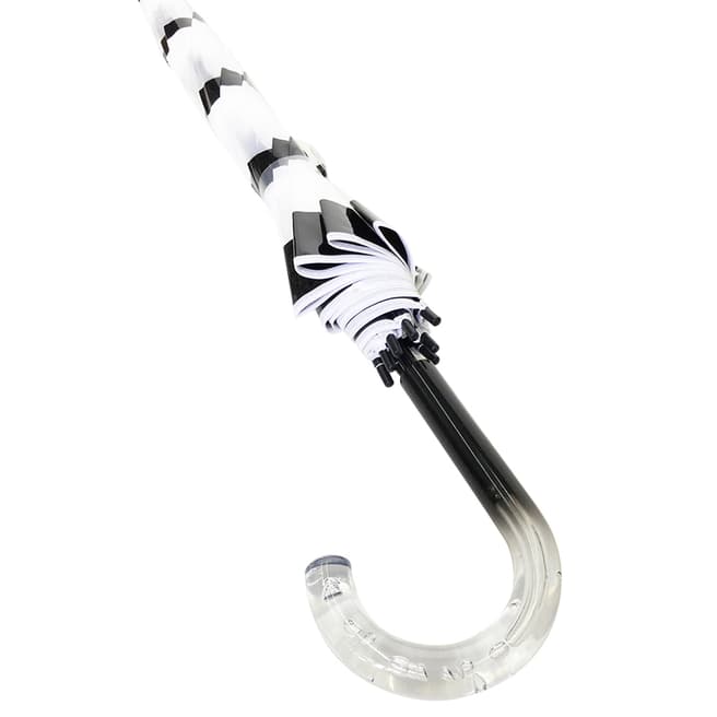 Smati Transparent & Black & White Smati Golf Umbrella