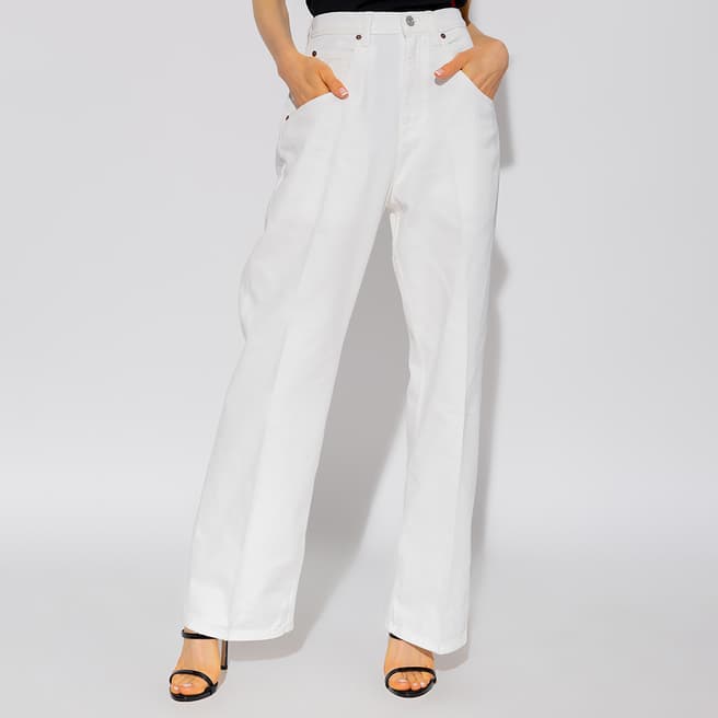 Victoria Beckham Off-White Mia High Waist Jeans