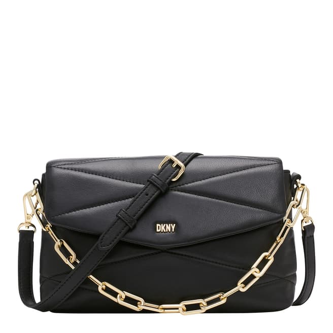 DKNY Black Gold Eve Chain Shoulder Bag